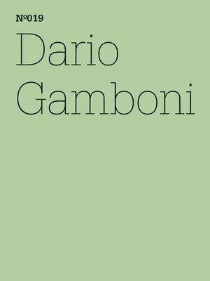 cover image of Dario Gamboni